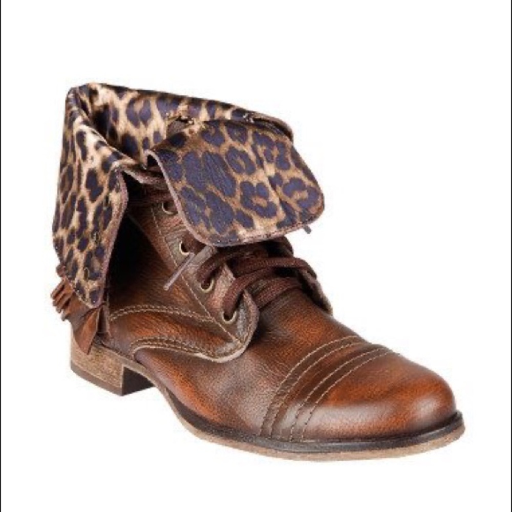 Betsey Johnson ruffled combat boots